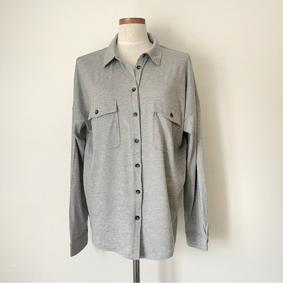 New Boden Gray full sleeve button shirt size 16/18 cotton blend - Picture 2 of 5